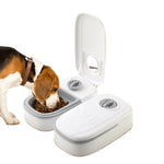 Battery operated automatic pet feeder with timer function for pets