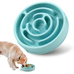 Slow feeder pet bowl with maze design for dogs and cats