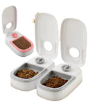 Durable ABS plastic automatic cat and dog feeder with anti-slip base